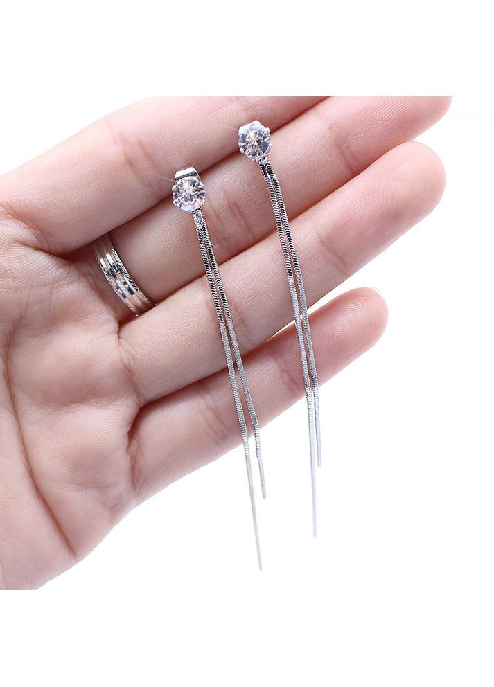 Довгі сережки цвяшки(12-87) No Brand (314931247)