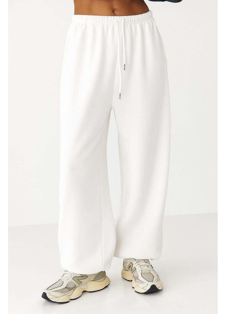 Спортивні штани з плюшевим начосом - сірий колір Lurex (361056789)