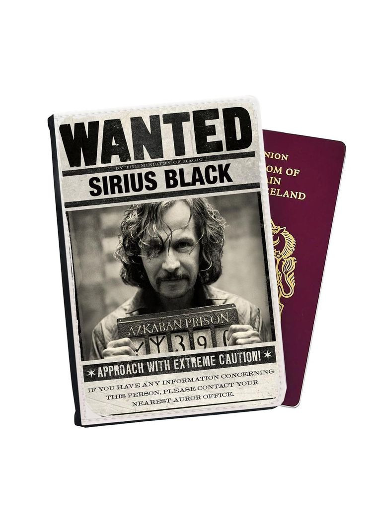 Портмоне Гарри Поттер Обложка на паспорт, автодокументы с отсеками #005 Черный No Brand (317552709)