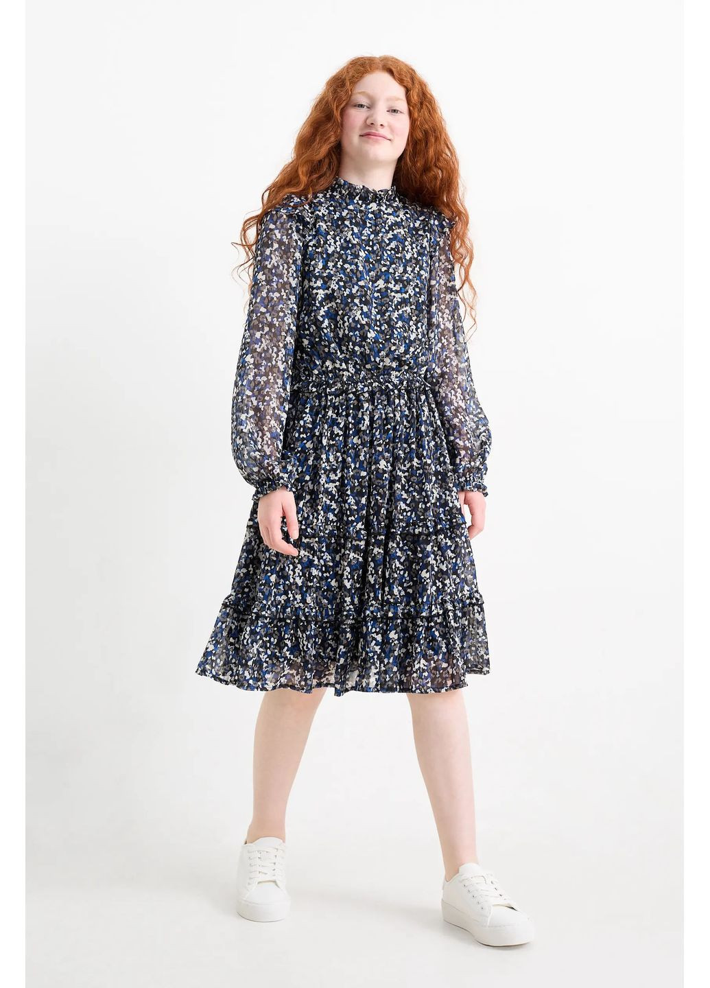 Комбінована сукня в квітковий принт C&A (366282891)