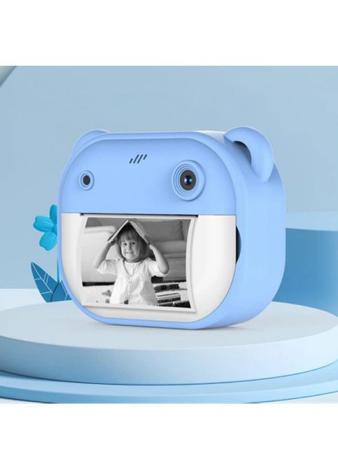 Дитячий фотоапарат моментального друку фото M3 Інтерактивна іграшка для дітей Синій MDR No Brand (371793926)