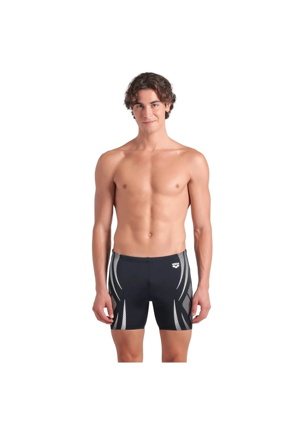 Мужские черные плавки poseidonia swim mid jammer black 009091-501 Arena