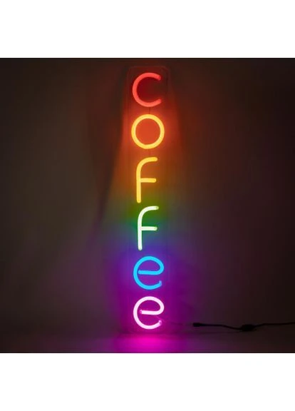 Неонова LED вивіска Coffee 10х65 см з USB-шнуром NeonChic (369149706)