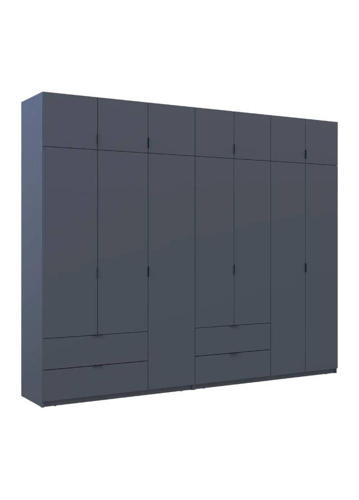 Комплект шаф для одягу Лукас (2 шт.) 295х50х240 см Графіт (DRS-011697) Doros (361998911)