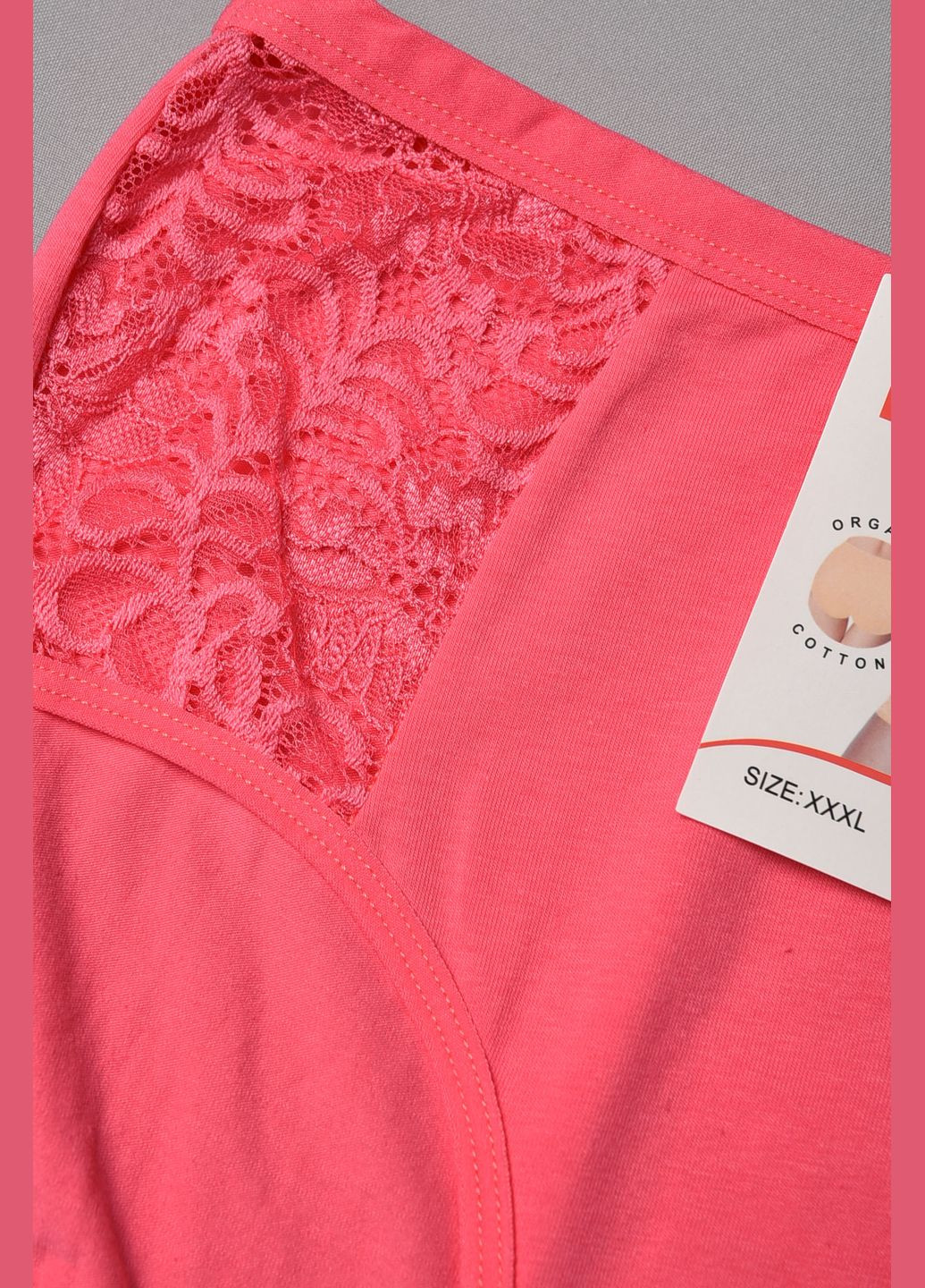 Труси жіночі батальні рожевого кольору Let's Shop (283249853)