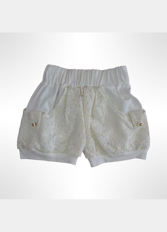 Бежевый летний комплект для девочки "" (майка+шорты) 68, 80 см бежевый (0801) Няня