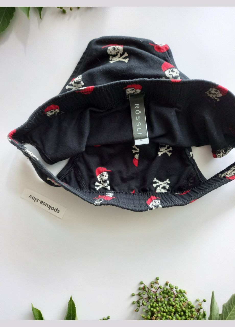 Веселі бавовняні чоловічі труси сліпи з малюнком черепа рослі 205,L Rossli (368787952)