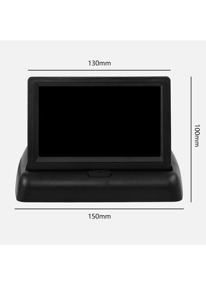 Монитор для камеры заднего вида, 4,3-дюймовый TFT LCD HD цветной цифровой монитор для камер ( Раскладной, 2AV Pal (369165410)