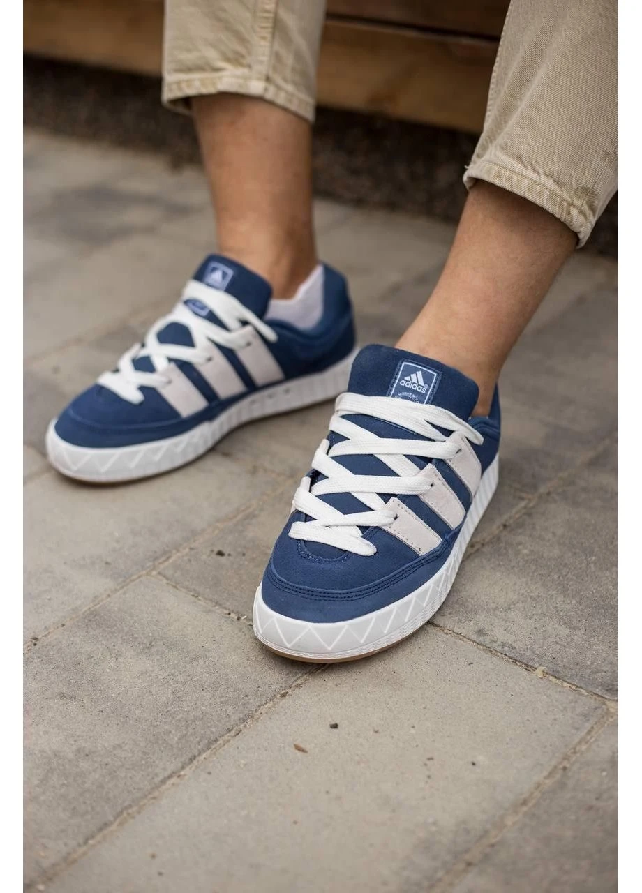 Білі літні кросівки adidas adimatic blue white адідас адамантік No Brand
