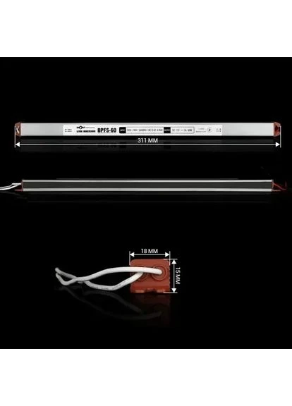 Блок питания Professional DC12 60W BPFS-60-12 5А stick герметичный BIOM (375061909)