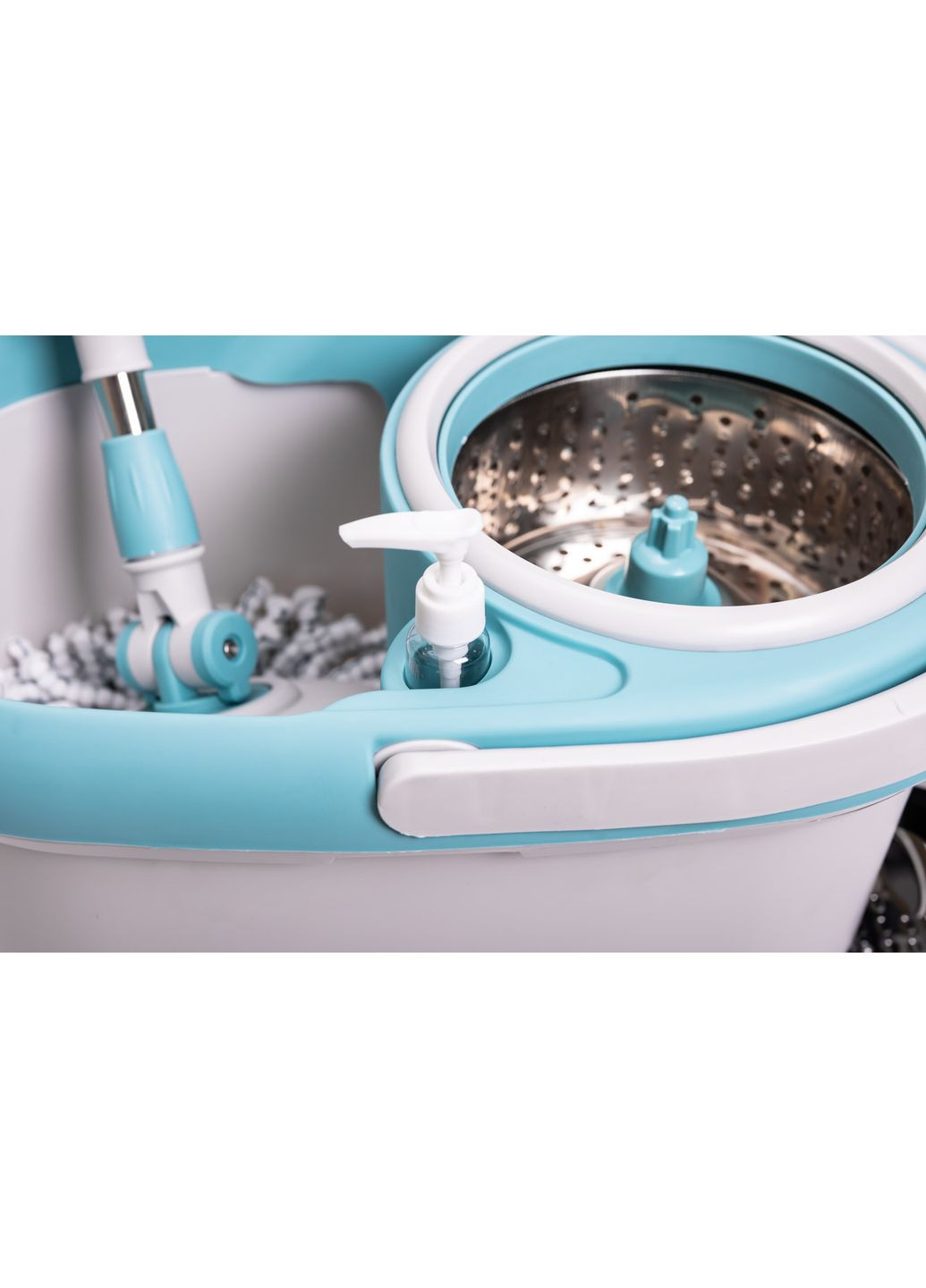 Комплект швабра с ведром и отжимом, телескопическая ручка, микрофибра для пола, набор для уборки HP-35015-1 (A-035207) Household (372992260)