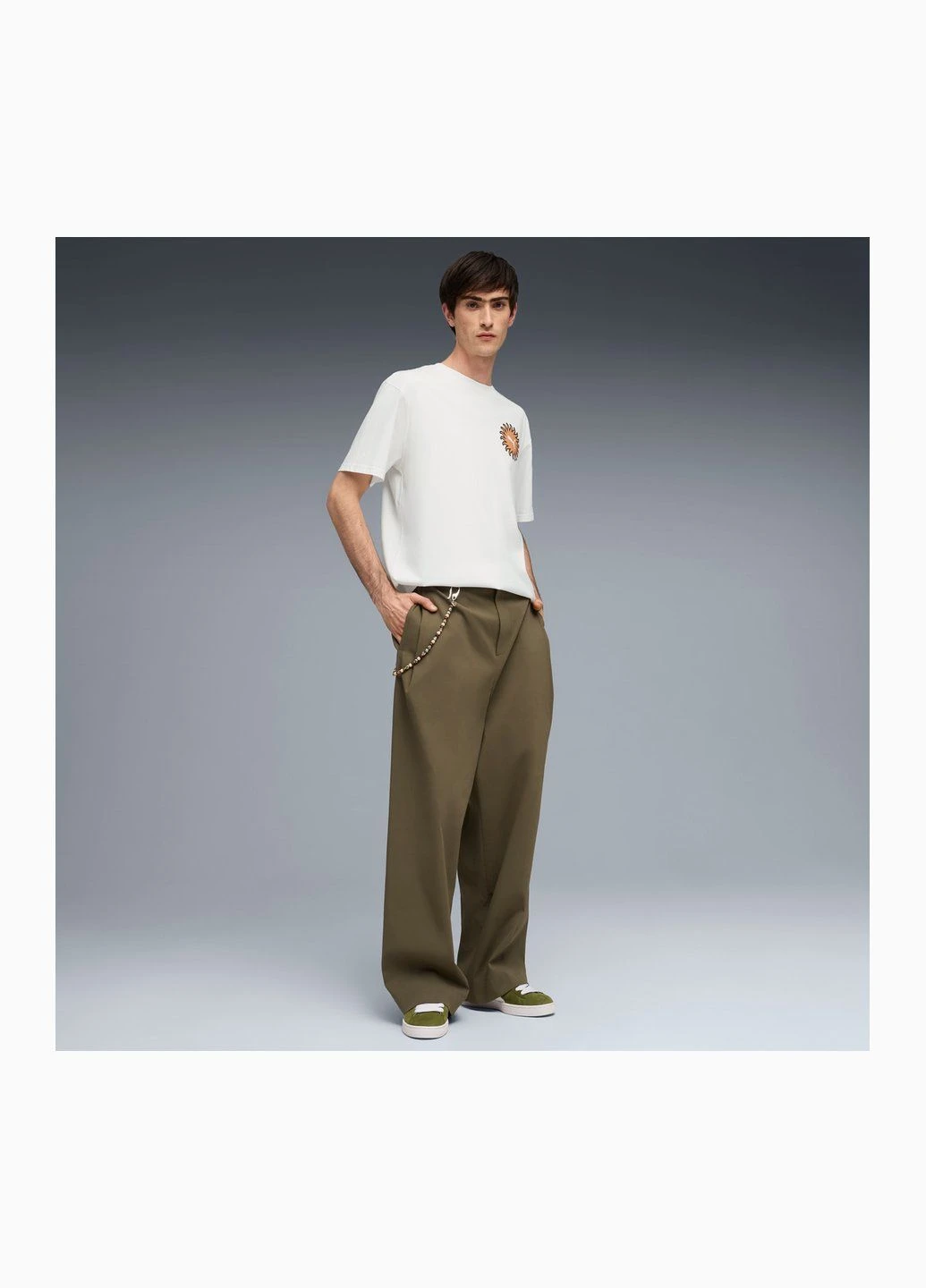 Біла футболка sunset drive relaxed tee men Puma