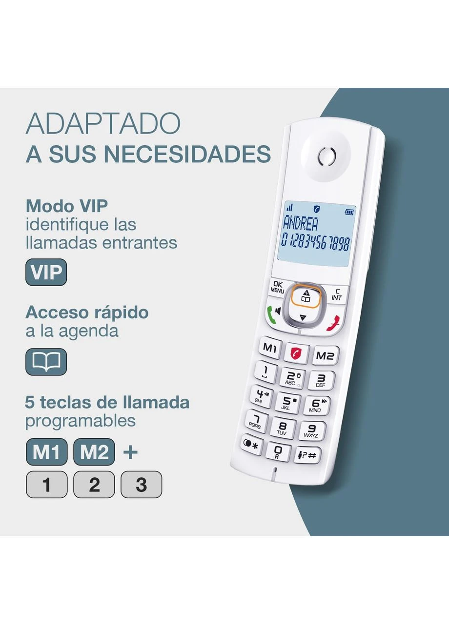 Беспроводной телефон F530 Duo с 2 трубками Alcatel (296891050)