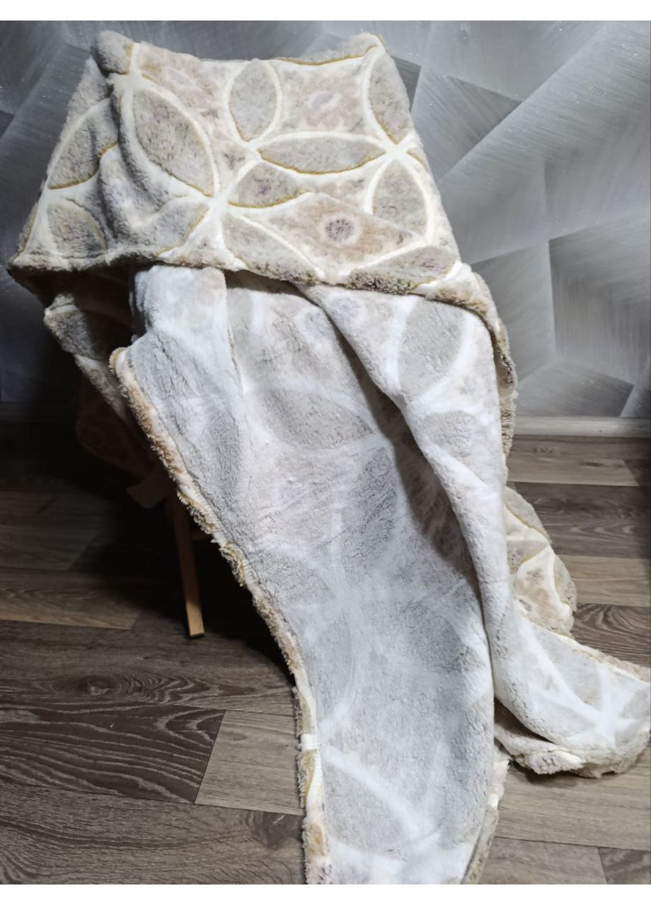 Плед із мікрофібри «Сніжок», 180*220, подарункове пакування No Brand (365331386)
