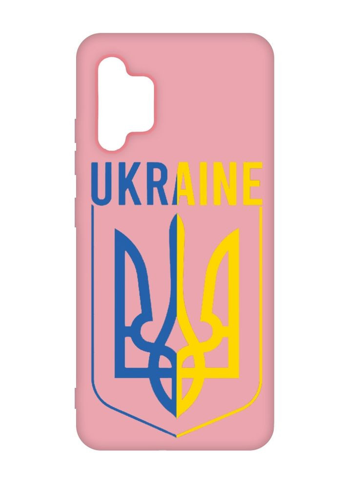Матовий рожевий чохол на Samsung Galaxy A32:: Тризуб (патріотичний принт 254) Creative (360668558)