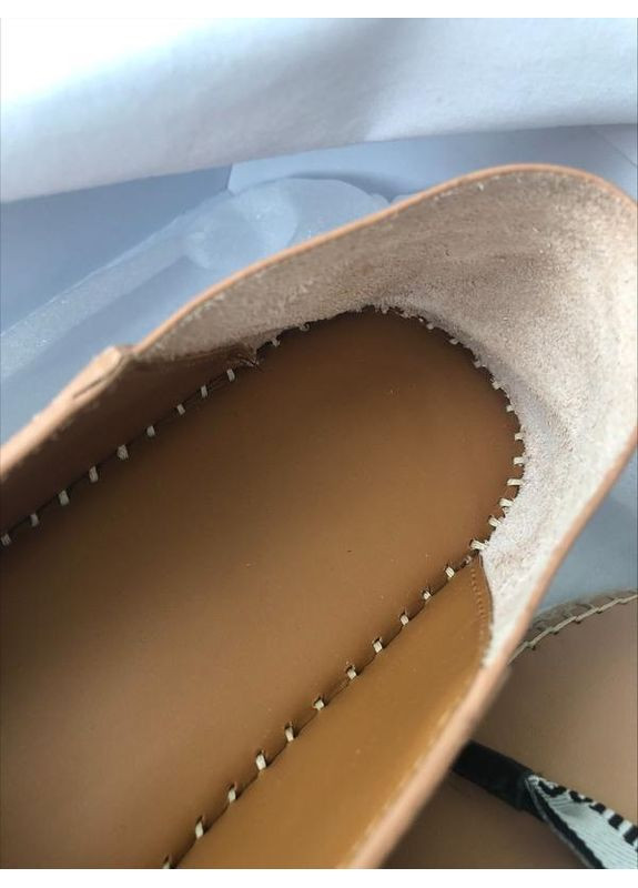 Светло-коричневые женские кожанные эспадрильи лоферы See by Chloe бант (358201948)