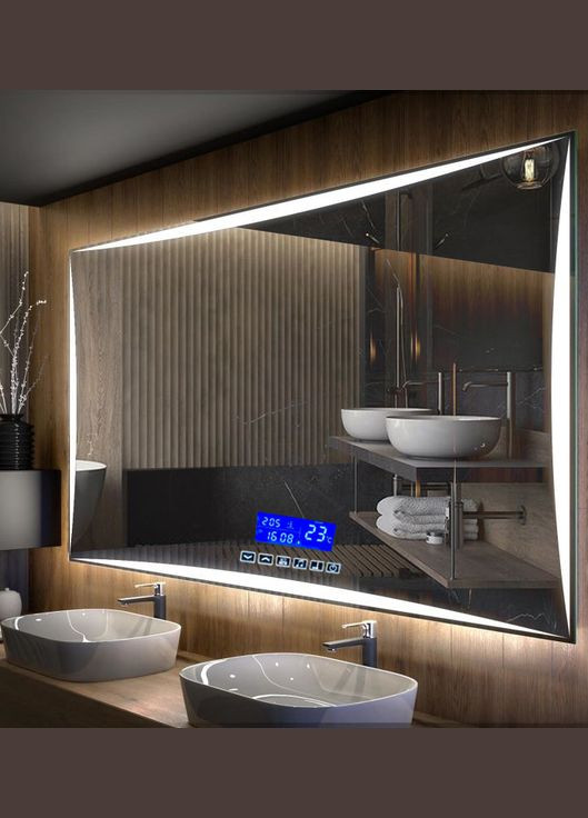 Дзеркало Alpina з LED-підсвічуванням (120 х 80) та Smart-блоком ХАСТ (302811034)