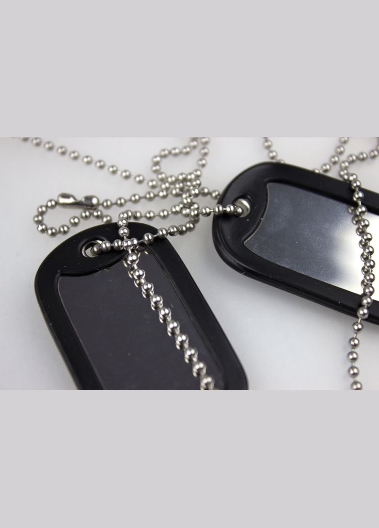 Жетони військові американські з гумками US DOG-TAG Silver No Brand (315878831)