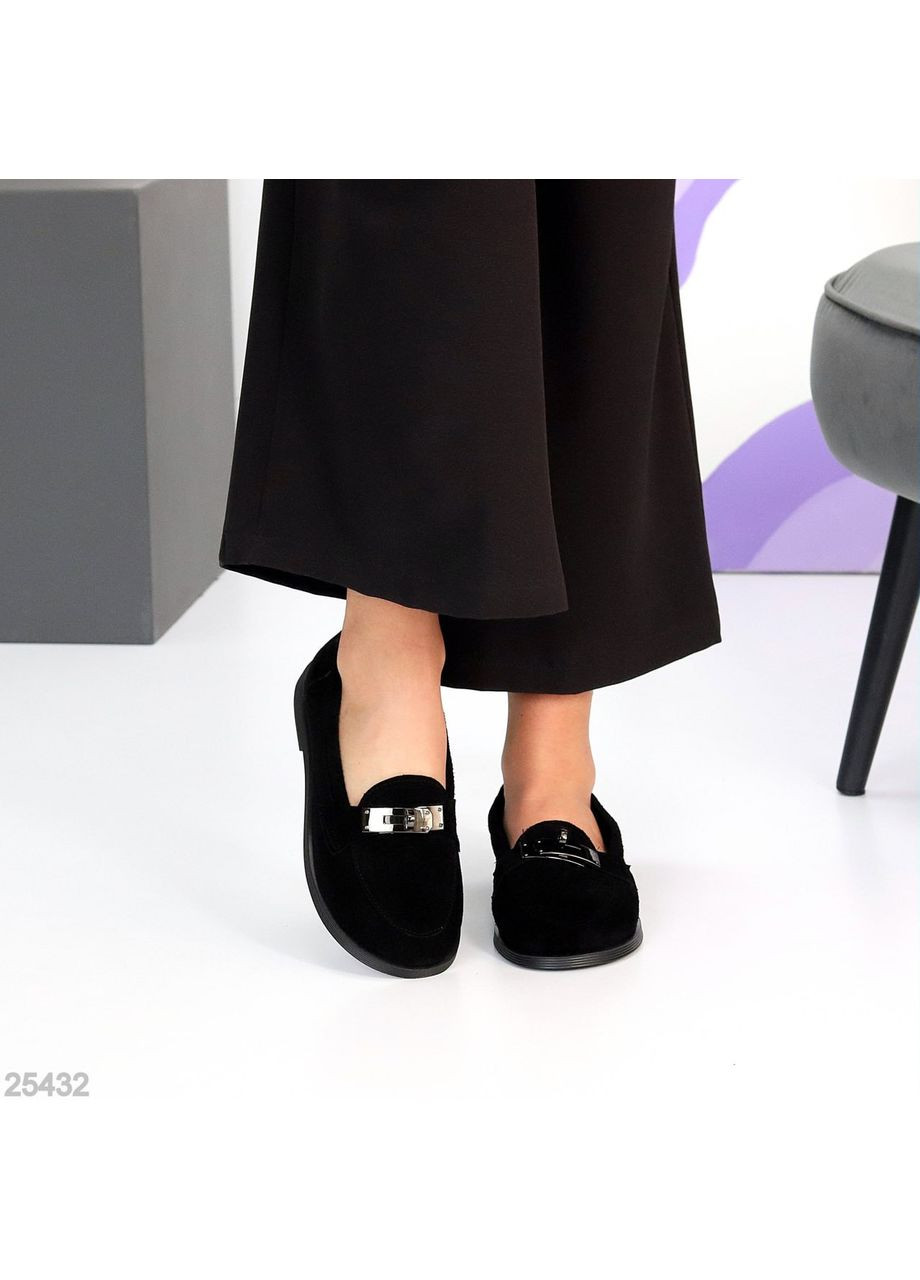 No Brand Лоферы женские Lirina из натуральной замши, черные. черный з, — (361119966)