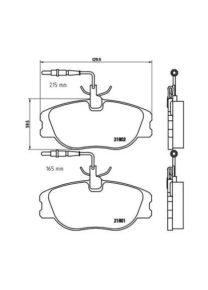 Гальмівні колодки дискові P23 061 Brembo (390291340)