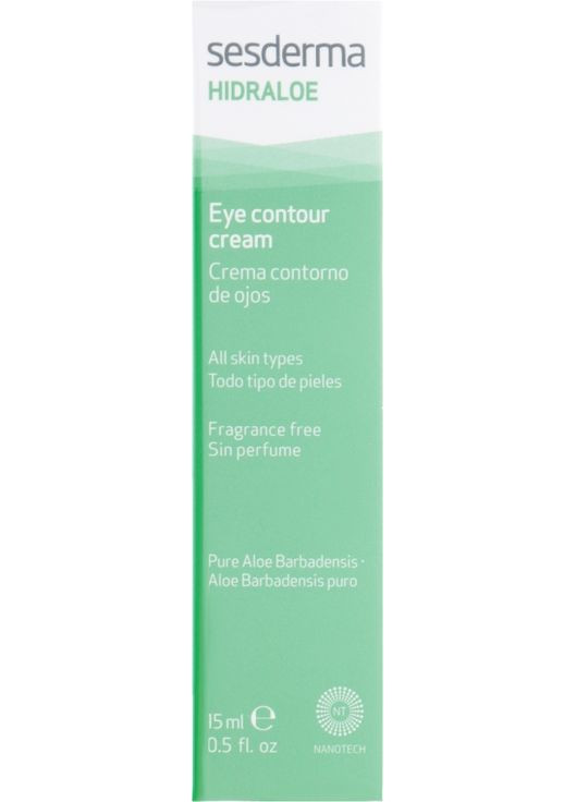 Крем-контур навколо очей Hidraloe Eye Contour Cream 15ml (99518-8275) SeSDerma (368744612)