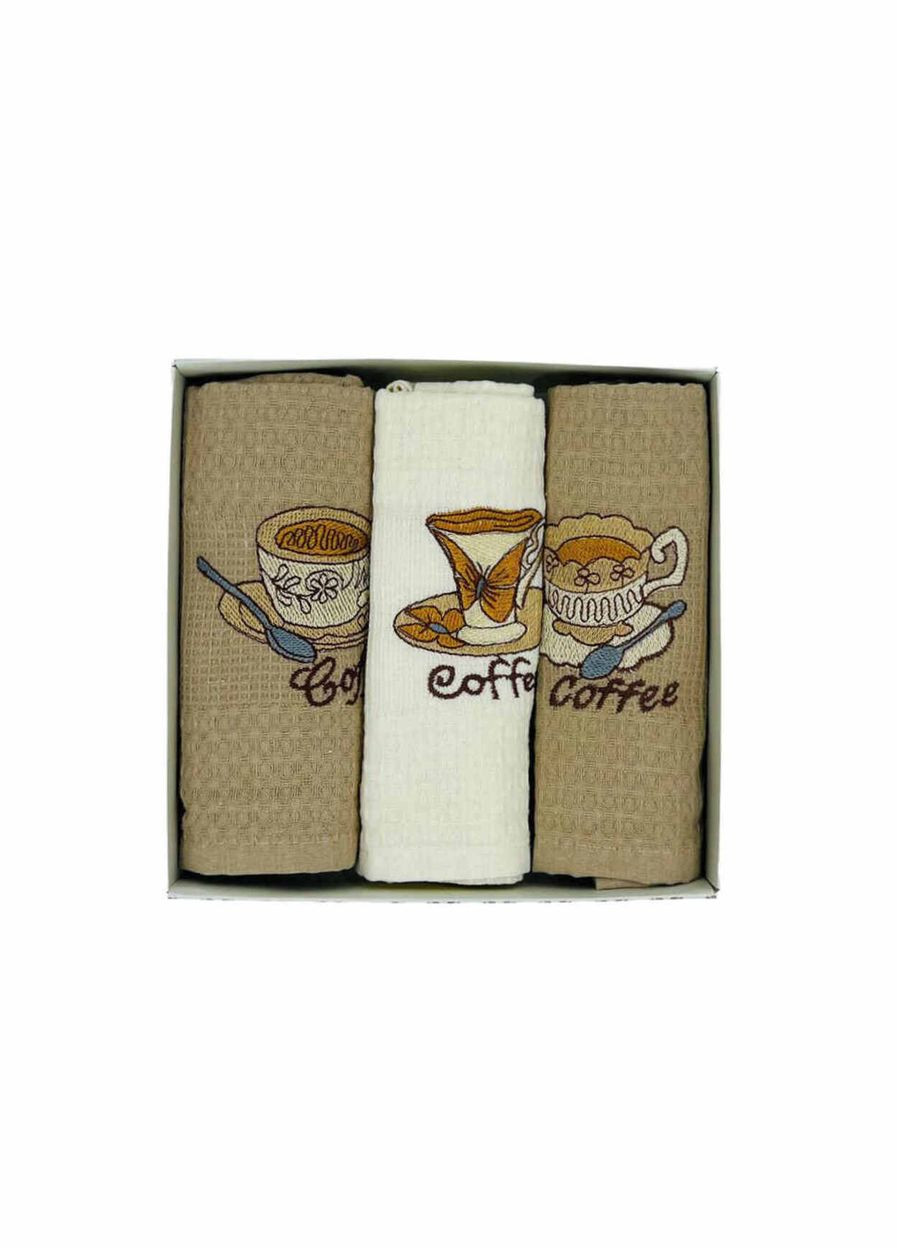 Кухонні рушники вафельні RM98 (3 шт) Ananasko комбінований