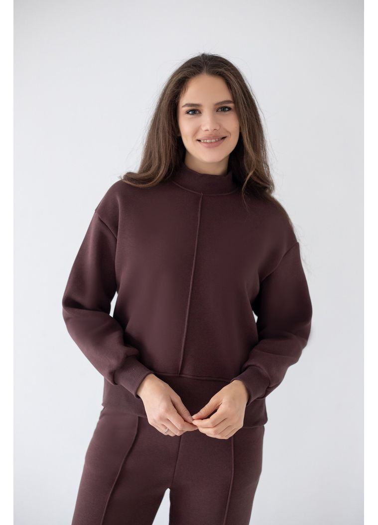 Коричневий світшот жіночий 09-4195-107 Авекстекс (367165173)