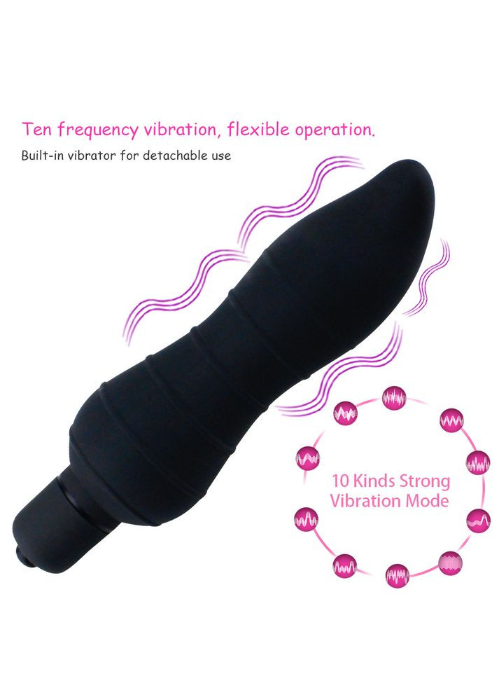 Анальне пробка Comfort-PRO з вібрацією анальний вібратор (10 швидкостей) Focus (303883719)