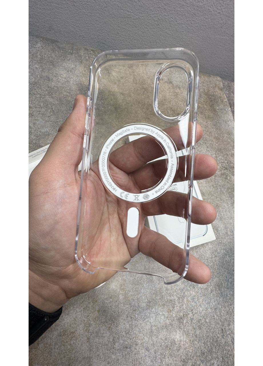 Прозрачный чехол Clear Case MagSafe+Animation для iPhone 17 с кнопкой для Айфон/Анимация No Brand (370269459)