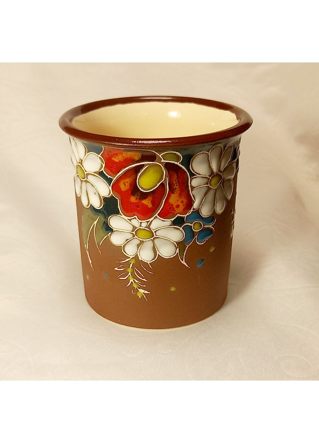 Стакан керамічний ручної роботи "Полянка" (300 мл) No Brand (369954002)