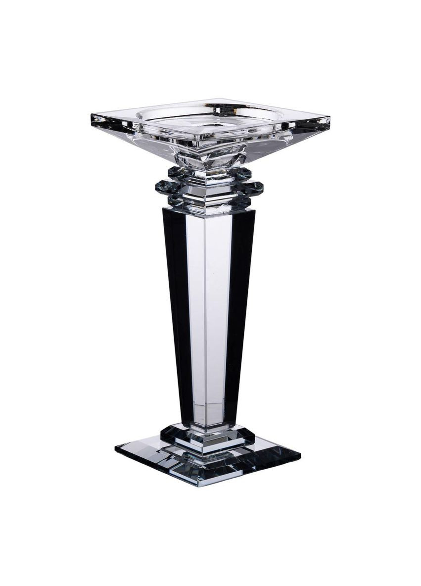 Підсвічник скляний на високій ніжці 9.5×9.5×20 см декоративний прозорий HP-4-52S Yiwu (351431327)