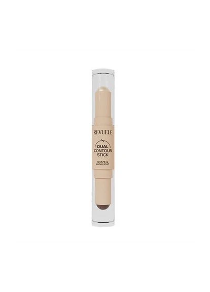 Олівець для контурингу обличчя подвійний Dual Contour Stick тон 03 Золотий Темно-бежевий, 3,7 г REVUELE (382730731)