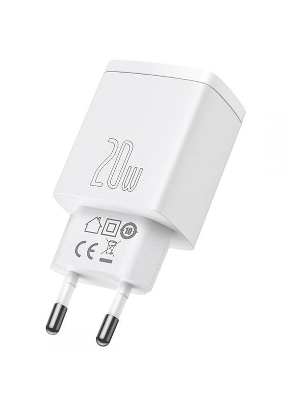 МЗУ Compact Quick Charger 20W QC+ PD (Type-C + 1USB) (CCXJ-B) Baseus (295546987)