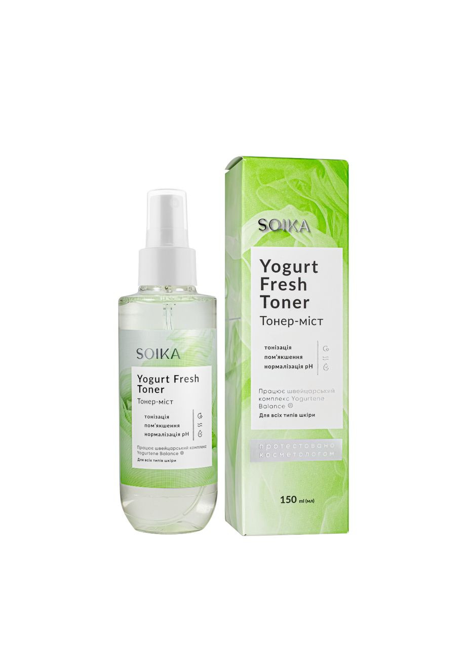 Тонер-мист для лица успокаивающий 2 в 1 150 мл Soika (337359179)