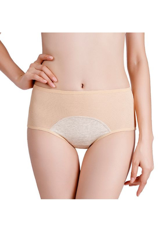 Трусики для місячних, менструальні труси від протікань, захист при нетриманні сечі. Нейлон, Бежевий No Brand Для критических дней|Подстраховующие (315437968)