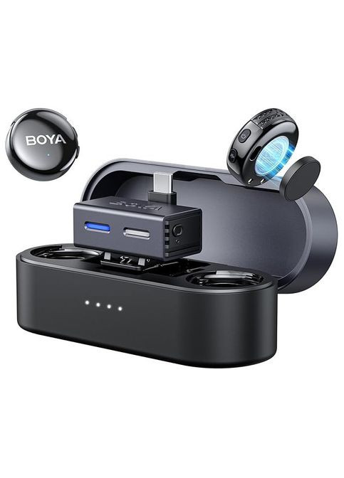 Мікрофон подвійний бездротовий з ШІ в кейсі для телефона/камери Type-C BOYALINK 3-02 Boya (369473779)