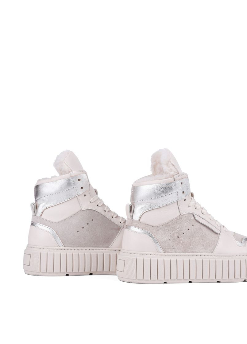 Зимние женские ботинки 24kb-1851-3 белая кожа Attizzare