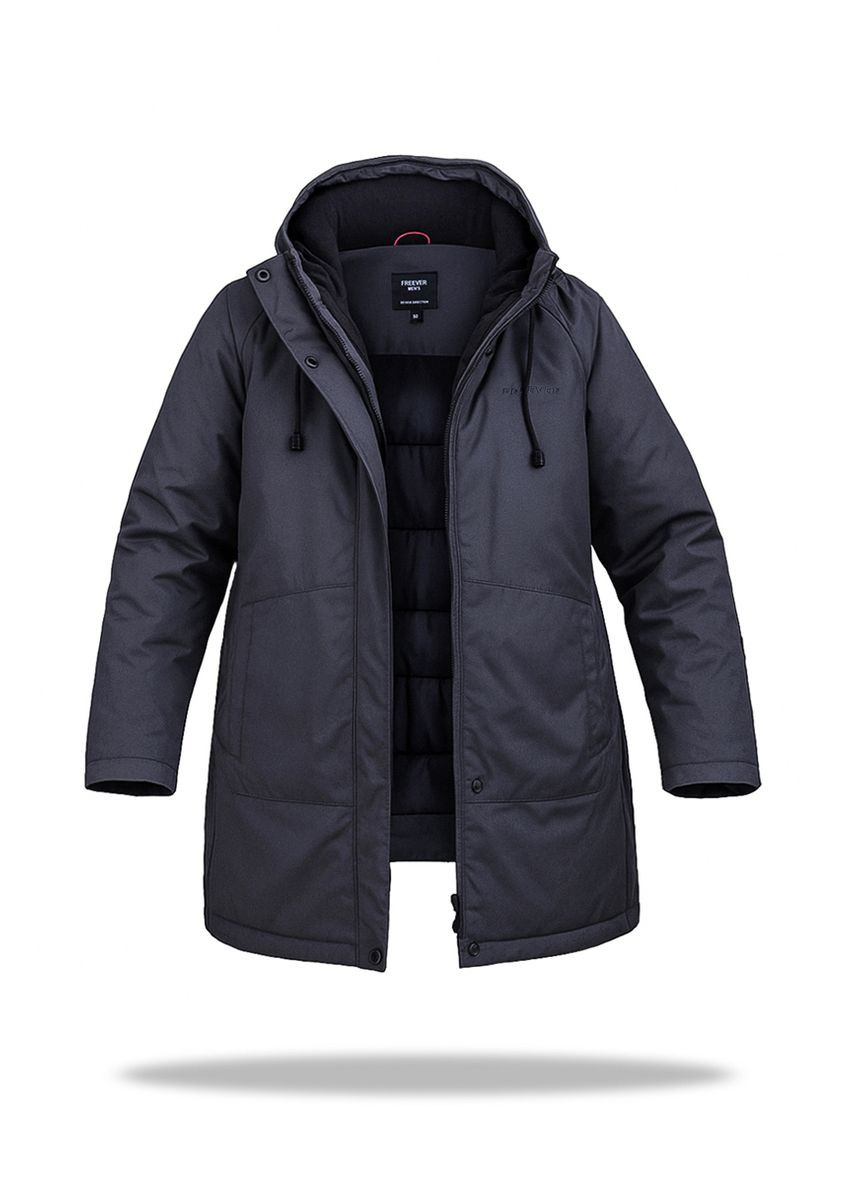 Бежевая зимняя парка nf 71005 сера Freever