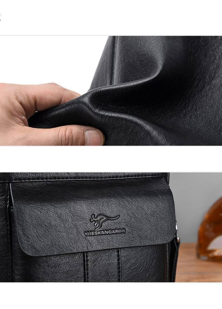 Чоловіча сумка-барсетка з накладною кишенею Kangaroo (290683249)