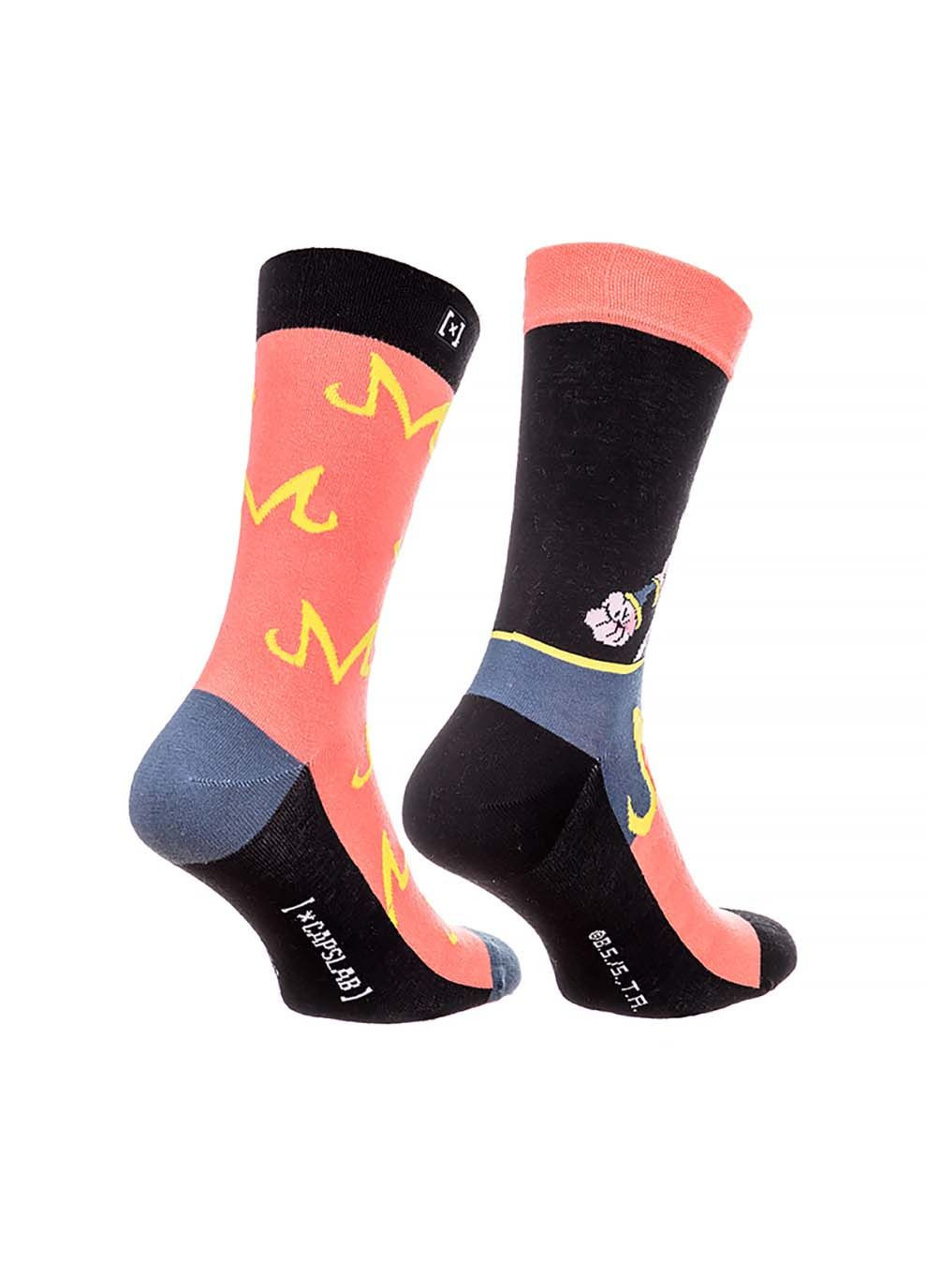 Комбинированные носки разноцветный CAPSLAB однотонные (302287028)