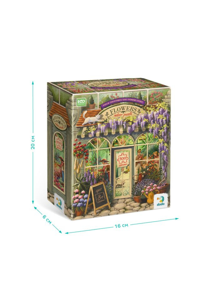 Пазл классический "Цветочный магазин" 300590, 300 элементов DoDo Toys (305315117)