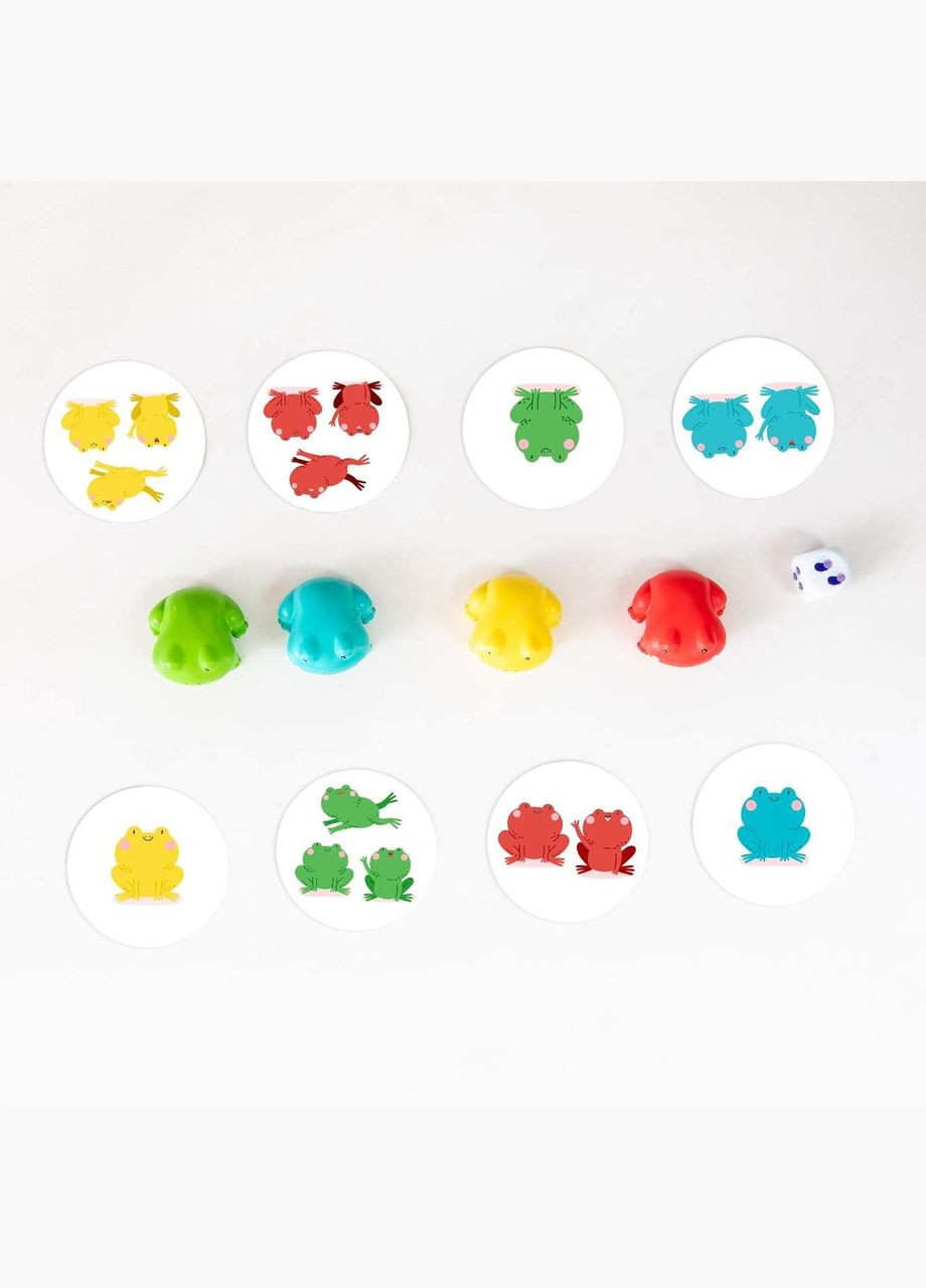 Игра на счет и сопоставление цветов «1-2-3 лягушки», 1-2-3 Froggies Counting and Color Matching Game Educational Insights (338425948)
