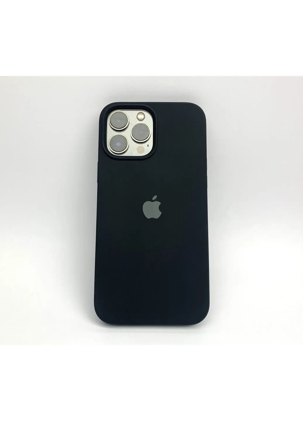Чехол на айфон 13 О Silicone Case для 13 PRO Open camera силиконовая микрофибра / Black No Brand (369137480)