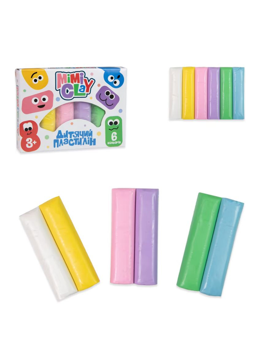 Набір для креативної творчості Mimi clay 6 кольорів (великий) 30423 ( ) Strateg (338866272)