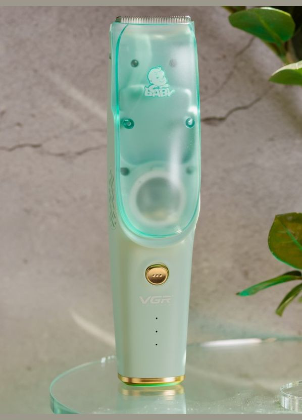 Детская машинка для стрижки с функцией удаления волос 5 Вт голубой (2390000049) VGR V-151 (345562781)
