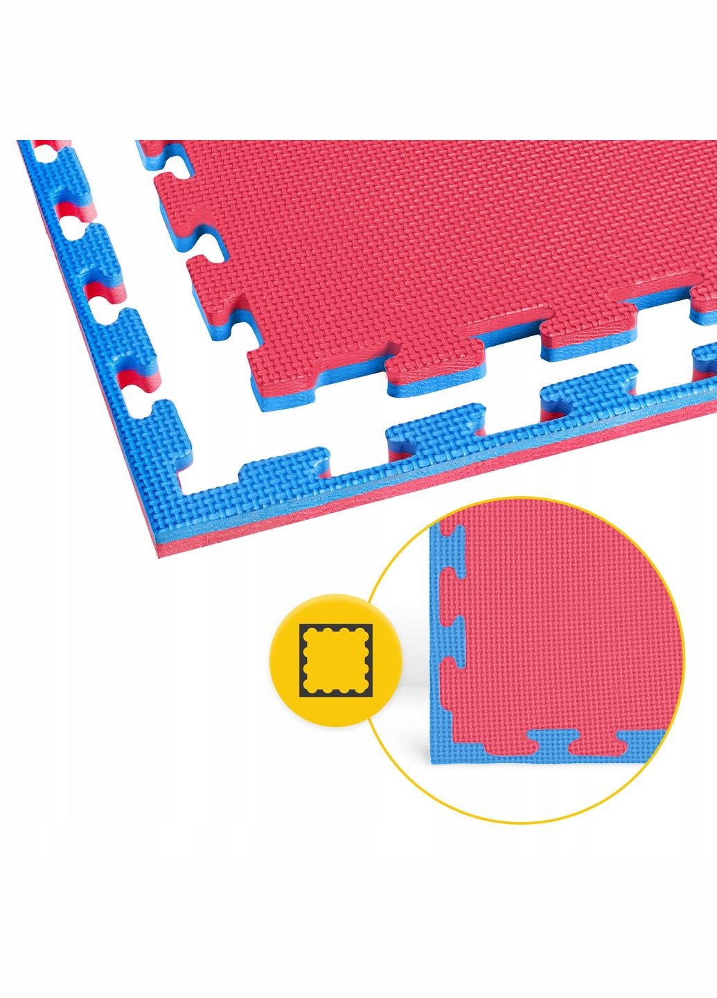 Мат-пазл (ласточкин хвост) Mat Puzzle EVA 100 x 100 x 2 cм Blue/Red () 4FIZJO P-5907739310002 (342758211)