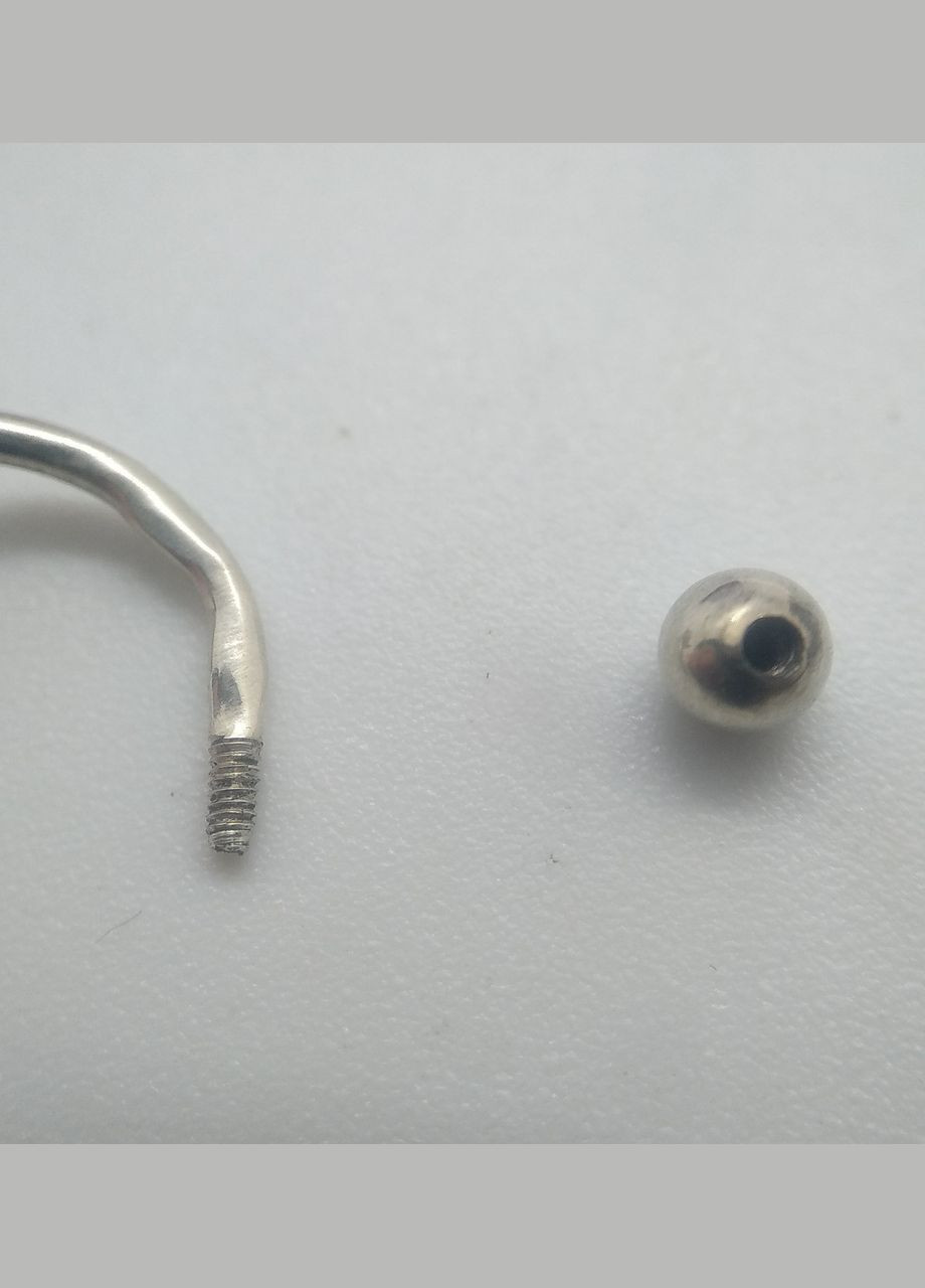 Серьги серебро 925° 2,70г. пирсинг мышка () No Brand 6024 (305391434)