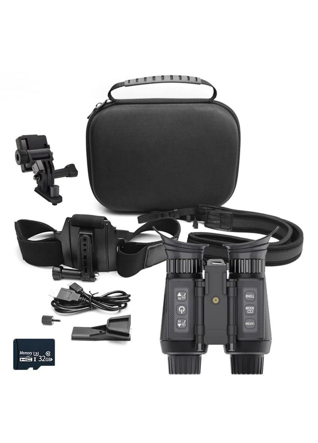 Тактический бинокль ночного видения NV8300 Super Light 4K HD 36MP 3D (до 500м) + крепление FMA L4G24 на шлем No Brand (332637543)