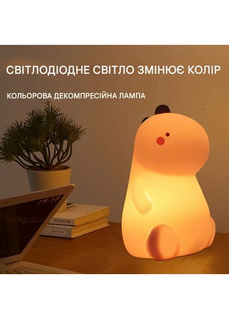 Силиконовый ночник Динозавр на батареях ААА PLG13 No Brand (315141125)