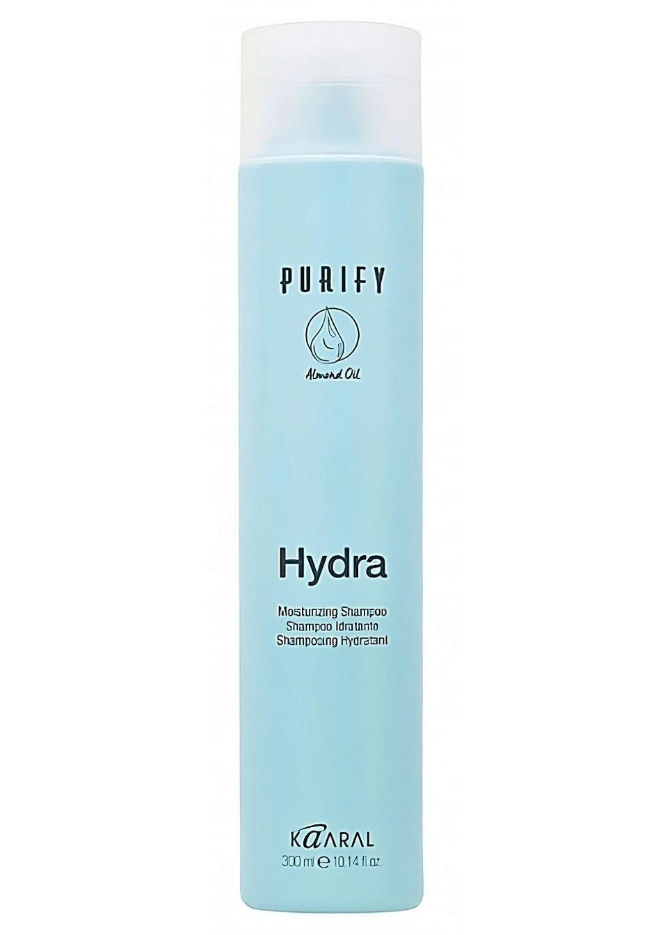 Увлажняющий шампунь с протеинами рисового молочка и миндальным маслом Hydra 300 мл Kaaral (329746411)